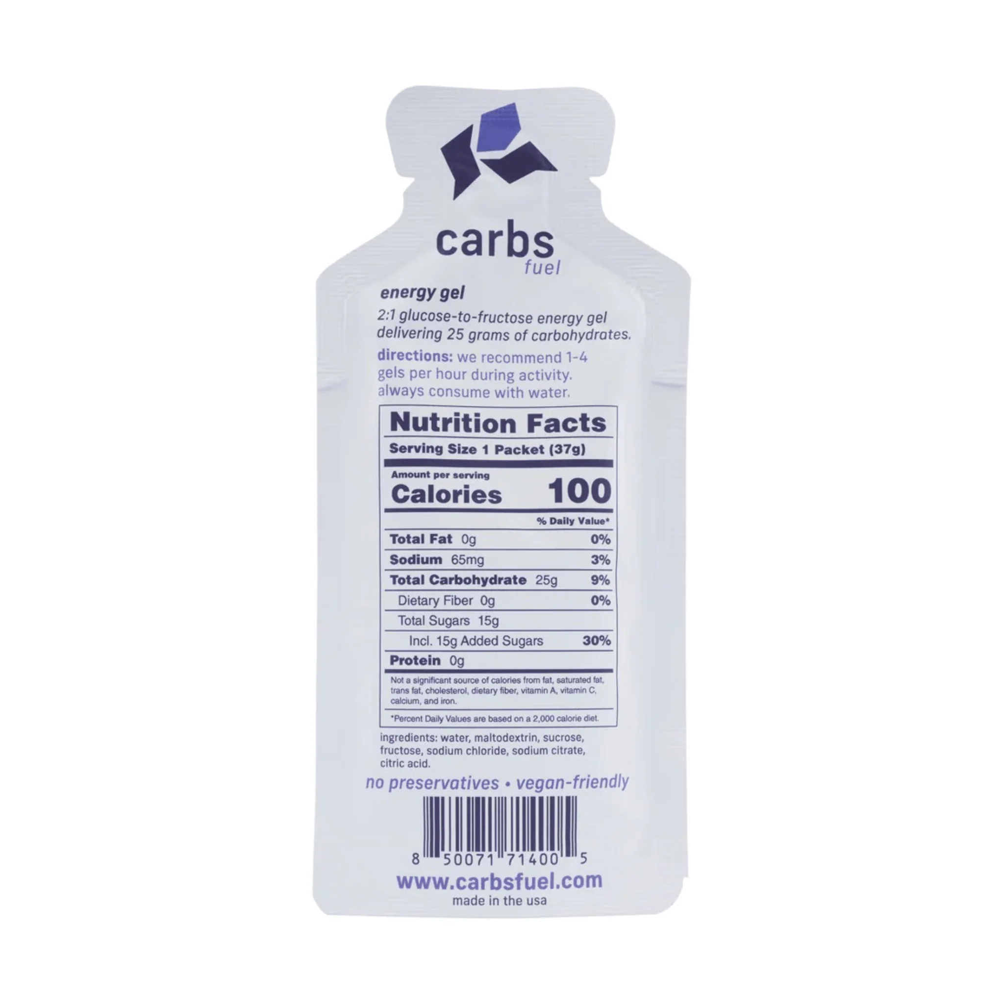 Carbs Fuel Original 25g Energy Gel Box of 24 - Image 3