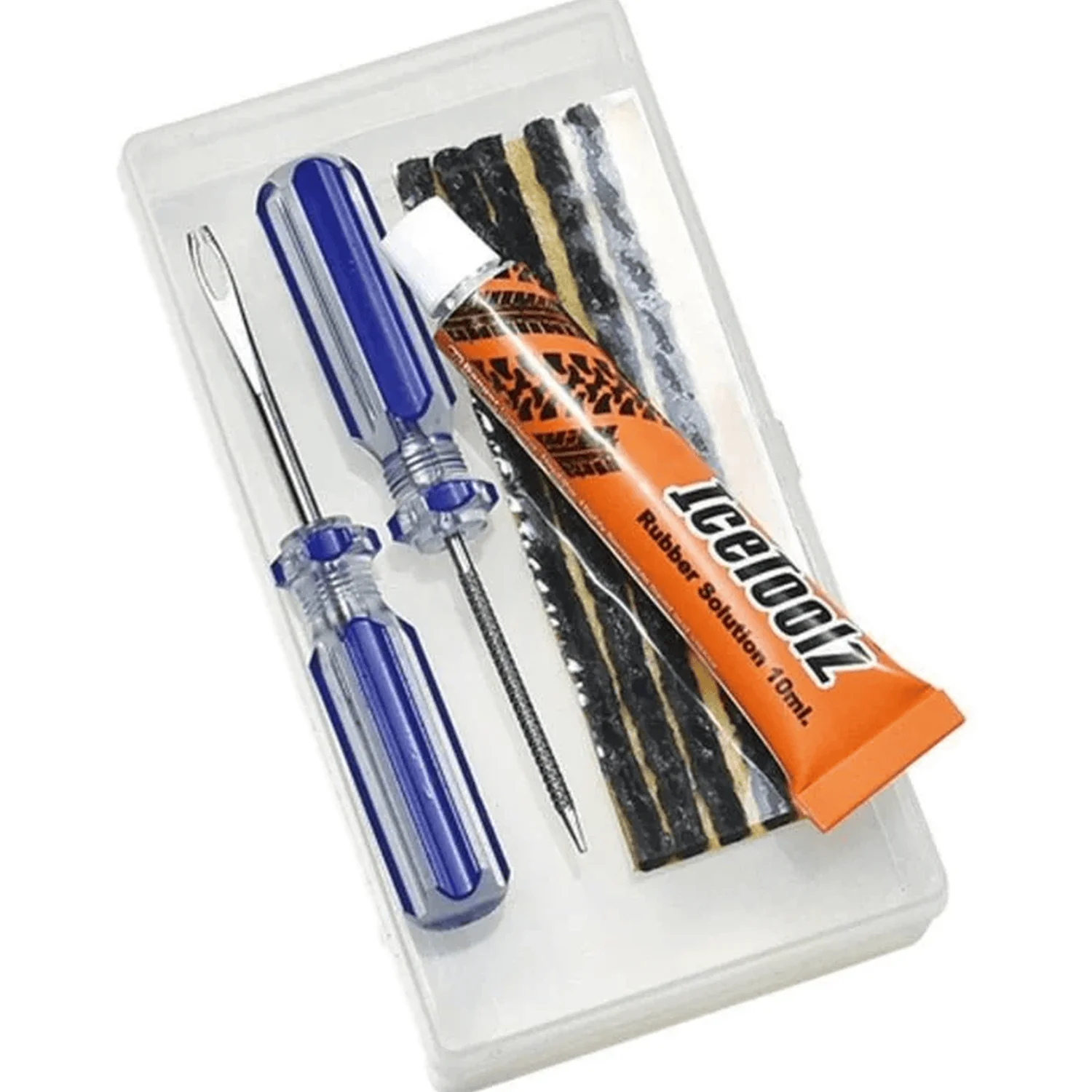 IceToolz Tubeless Tire Puncture Repair Kit with 5 strips - Image 2