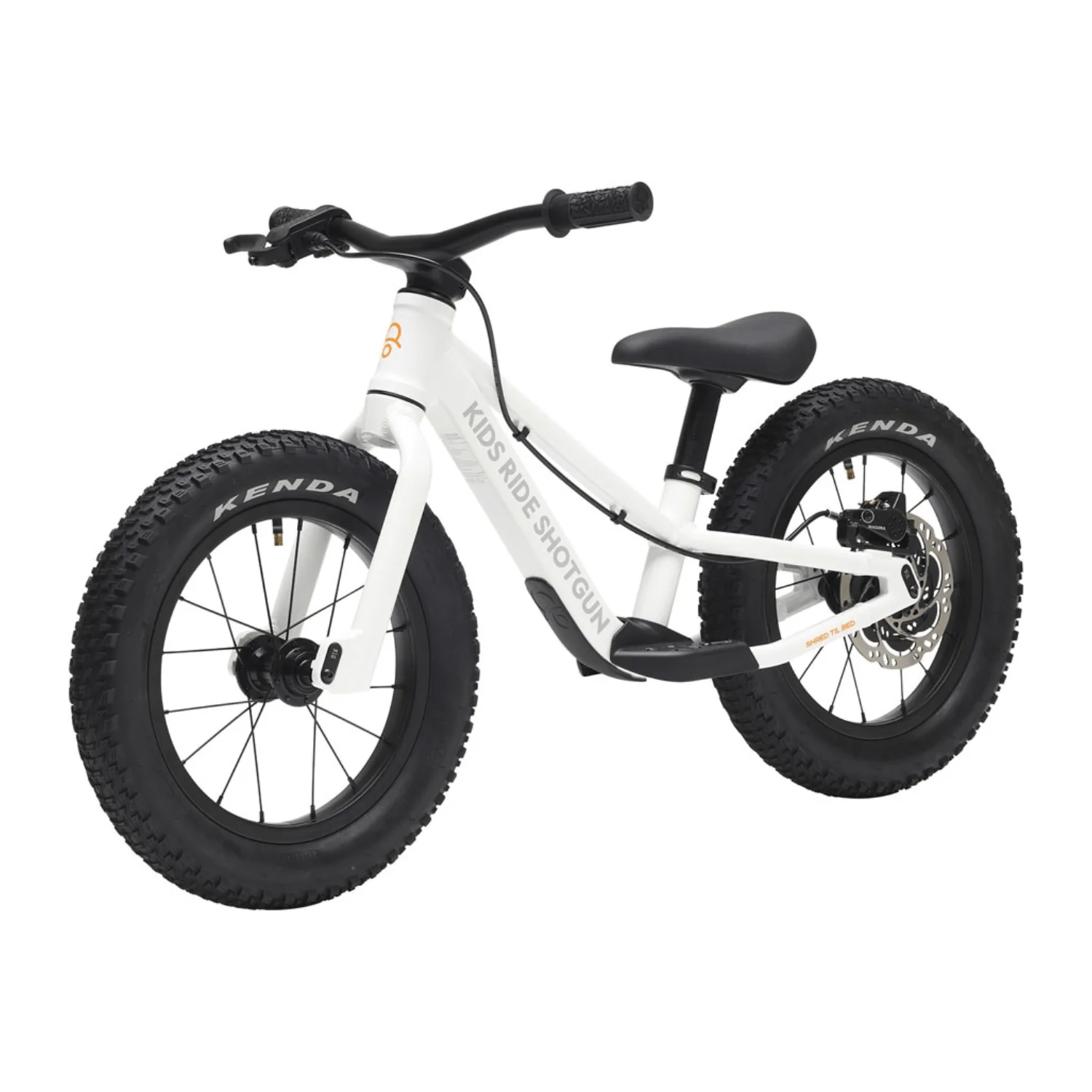 Kids Ride Shotgun Dirt Hero Push Bike 14'' White
