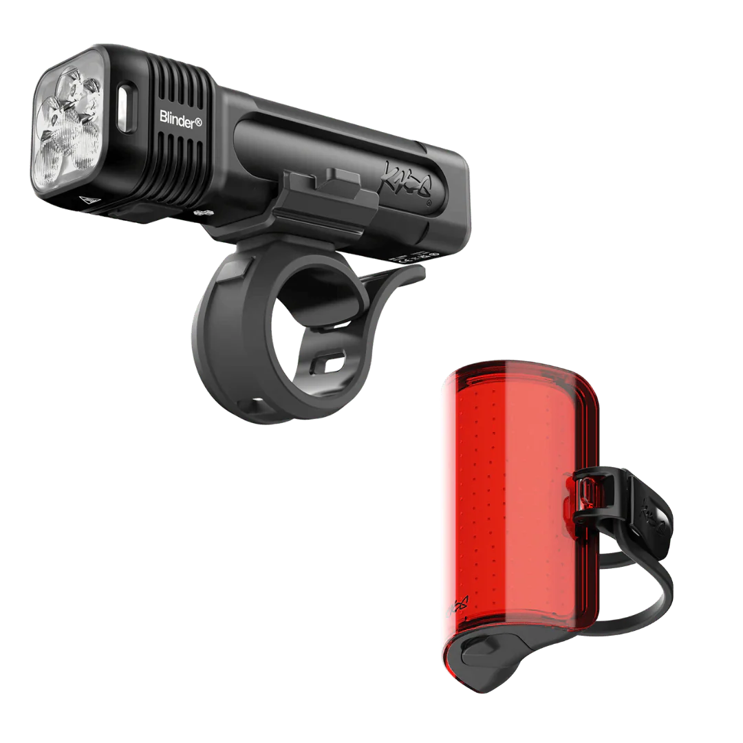Knog Blinder 1400 & Cobber Reflex Rear Bike Light Set