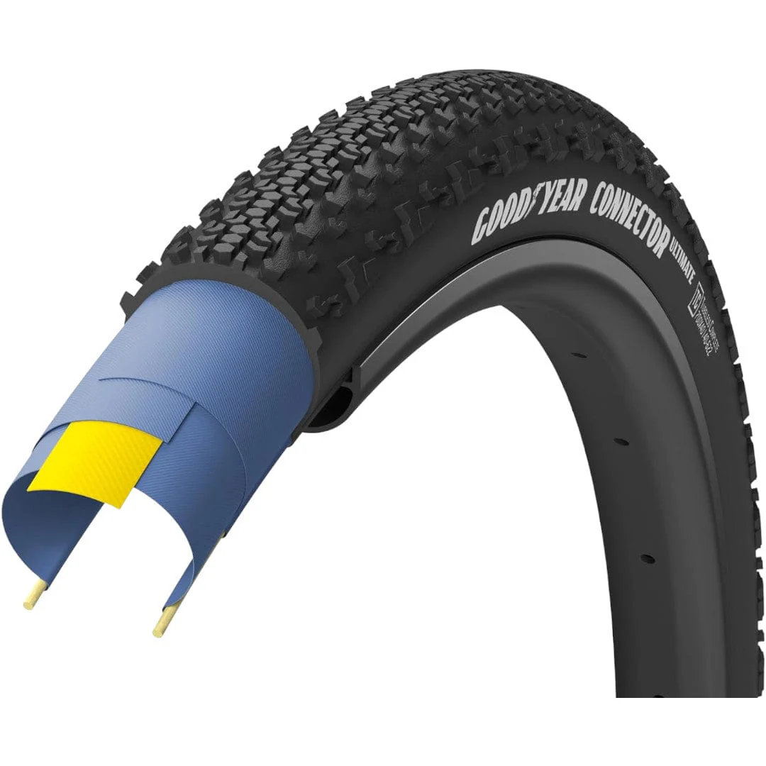 Open Box - Goodyear Connector Ultimate Tubeless Gravel Tire Black 700c x 40mm (No Packaging)