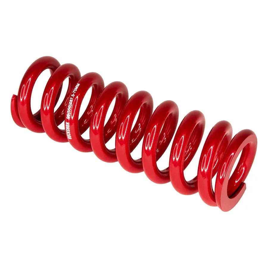 RockShox, Metric Spring - Electric Red, LENGTH 174MM, SPRING TRAVEL (67.5-75MM), 250 LB