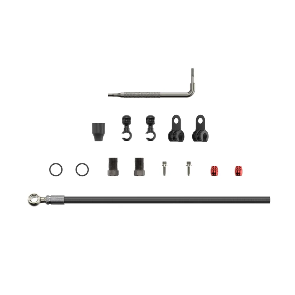 SRAM Hose Kit - Silver Banjo 2000mm Black