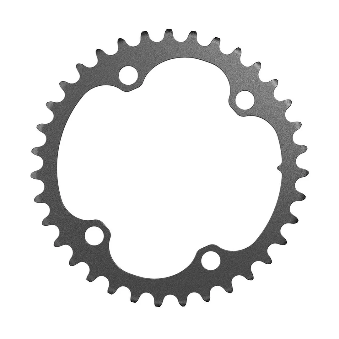 SRAM, Rival D1 2x 107mm, Chainring, Teeth: 35, Speed: 12, BCD: 107mm, Bolts: 4, Aluminum, Black